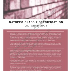 NATSPEC CLASS 2 Specification October 2025 (NCC 2022)