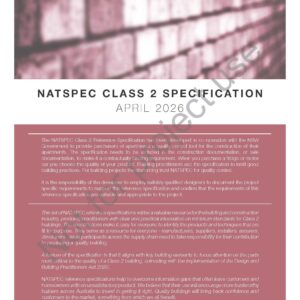 NATSPEC CLASS 2 Specification April 2026 - Not for project use