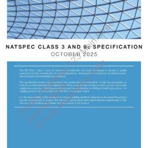 NATSPEC Class 3 and 9c Specification October 2025 (NCC 2022)