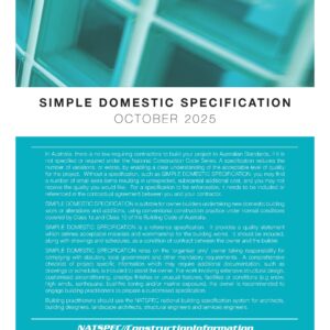 SIMPLE Domestic PDF October 2025 (NCC 2022)